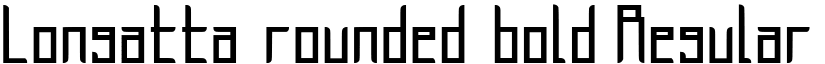 Longatta_rounded_bold Regular font