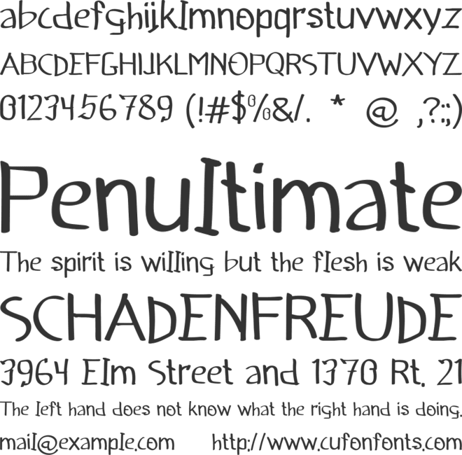 JUNKRIK font preview