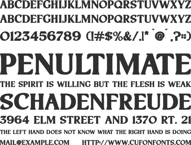 Hand Crafted font preview