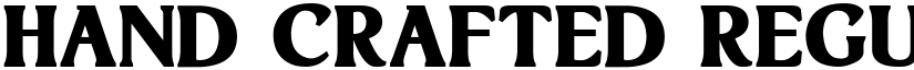 Hand Crafted Regular font