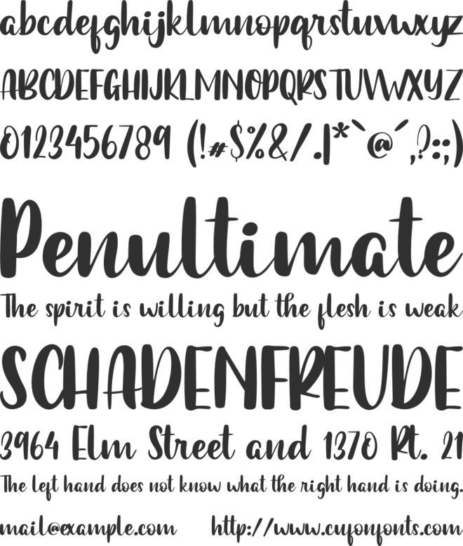 Netherland Cracker - Personal U font preview