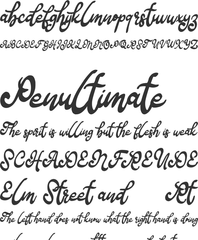 Bafera FREE font preview