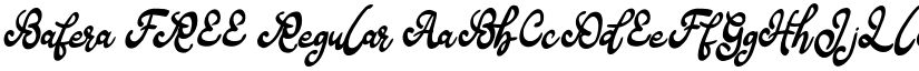 Bafera FREE Regular font