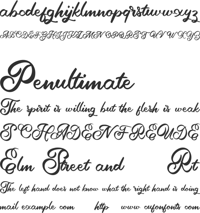 Aella FREE font preview
