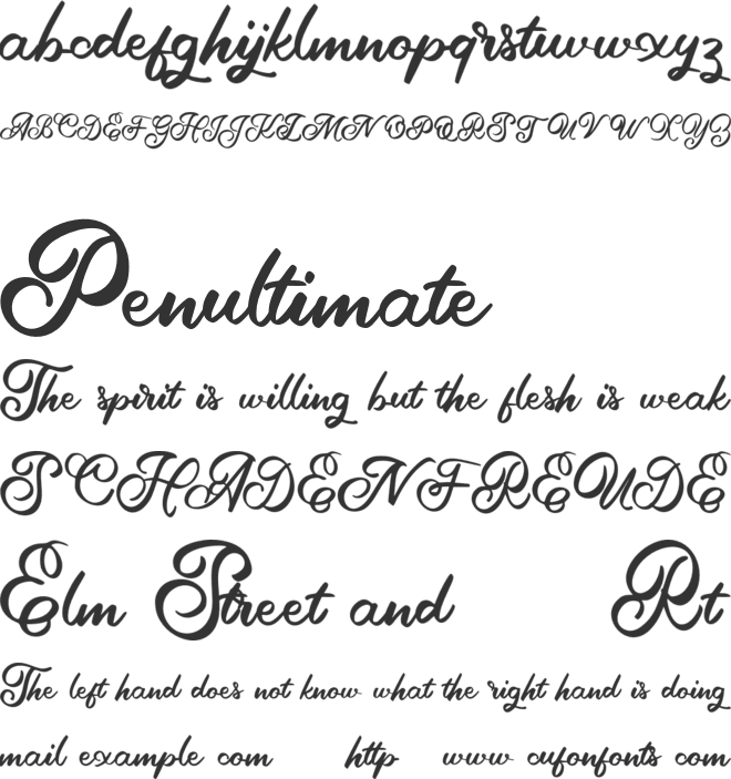 Aella FREE font preview