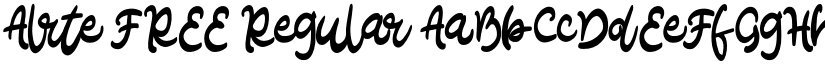 Alrte FREE Regular font