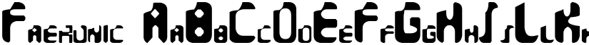 Faeronic font