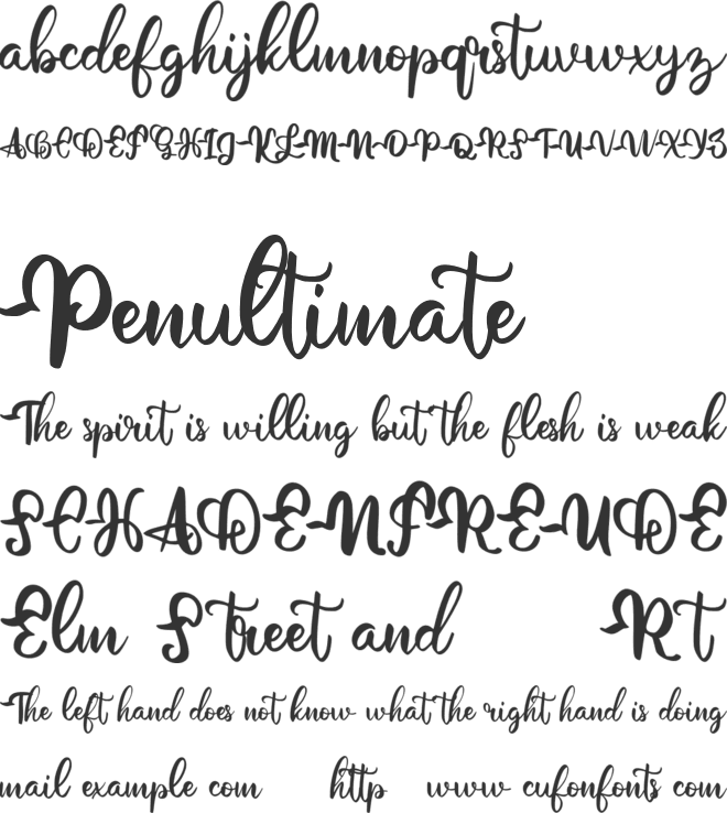 Gotre FREE font preview