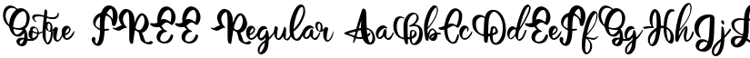 Gotre FREE Regular font