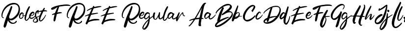 Rolest FREE Regular font