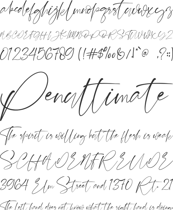Balistone font preview