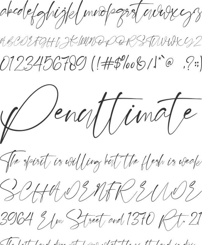 Balistone font preview