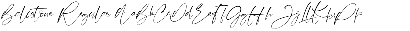 Balistone Regular font