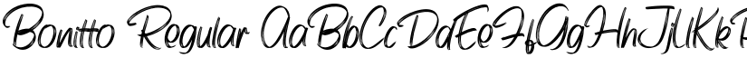 Bonitto Regular font