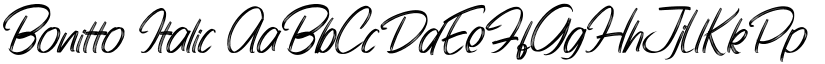 Bonitto Italic font