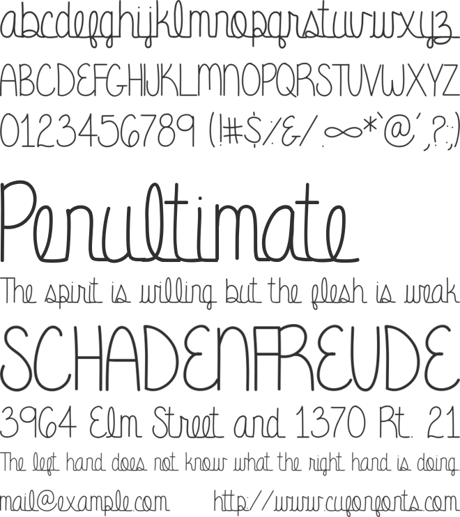 Eternal Promise font preview