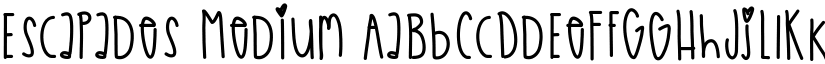 Escapades Medium font