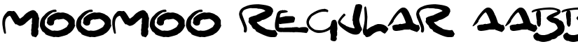 MooMoo Regular font