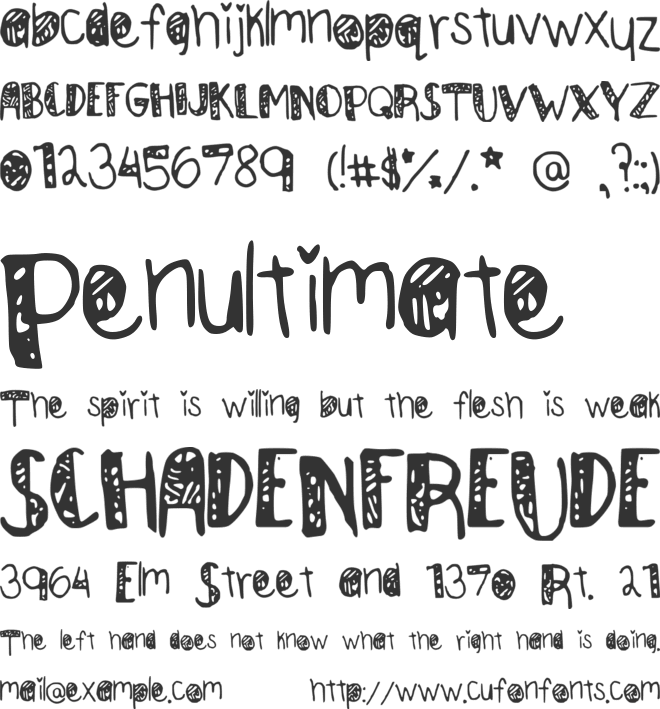 Homewrecker font preview