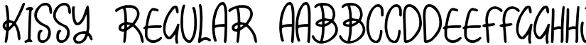 Kissy Regular font
