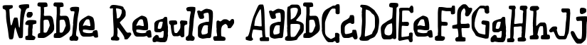 Wibble Regular font