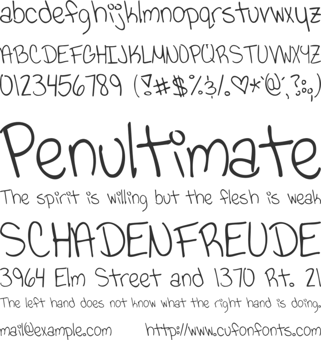 Viva La Vida font preview