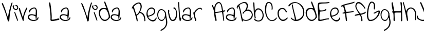 Viva La Vida Regular font