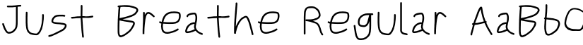 Just Breathe Regular font