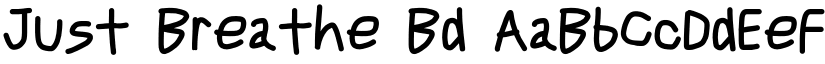 Just Breathe Bd font