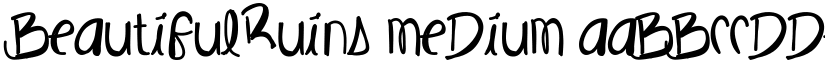 BeautifulRuins Medium font