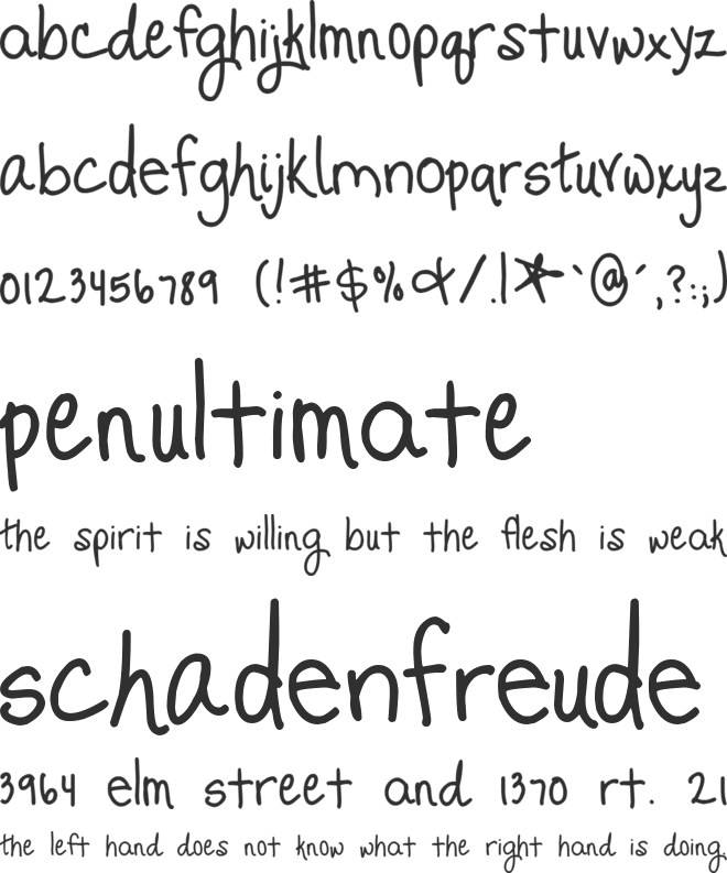 Promised Freedom font preview