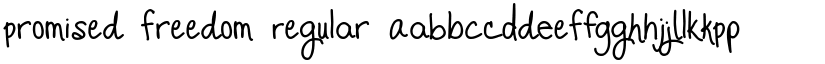 Promised Freedom Regular font