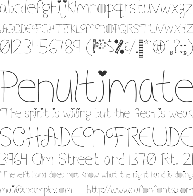 My Font Addiction font preview