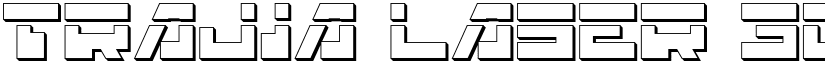 Trajia Laser 3D font