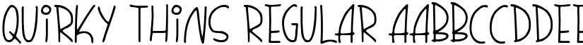 Quirky Thins Regular font