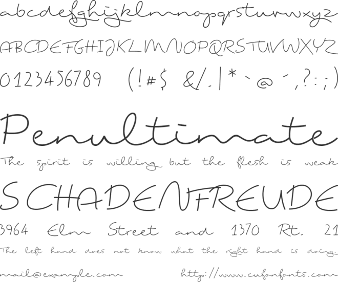 Ting Tong font preview