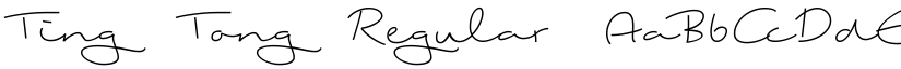 Ting Tong Regular font