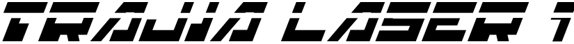 Trajia Laser Italic font