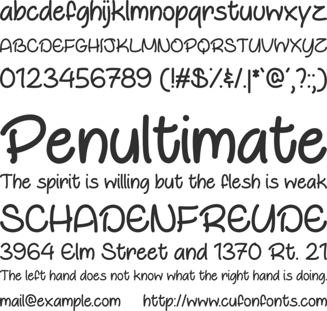 Otterly Adorable font preview