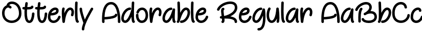 Otterly Adorable Regular font