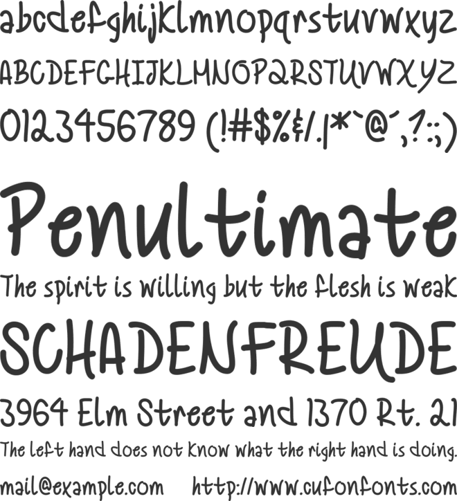 Mf Summertime font preview