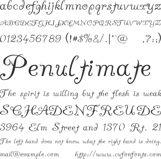 A Yummy Apology font preview