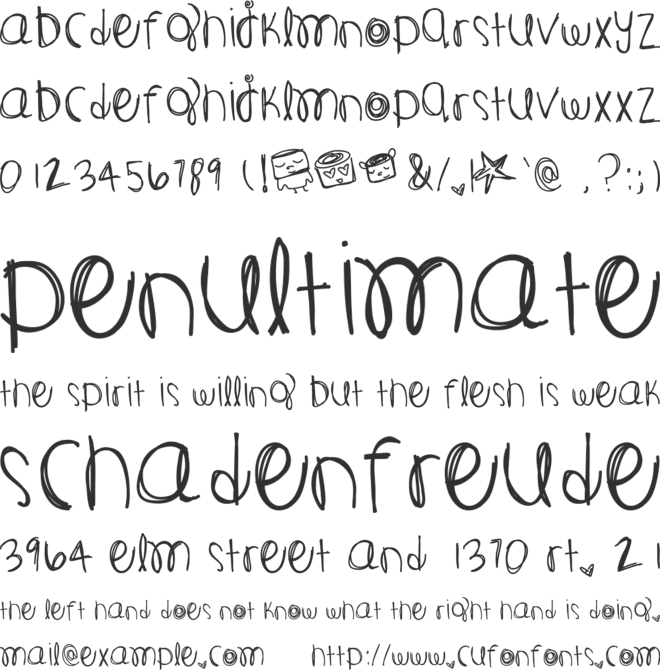 cosmicJourney font preview