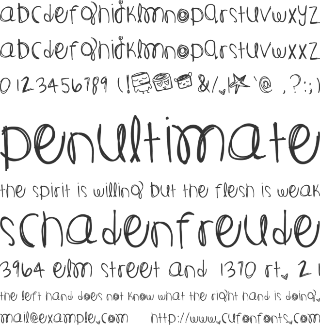 cosmicJourney font preview