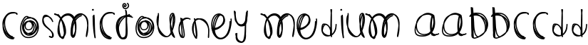 cosmicJourney Medium font