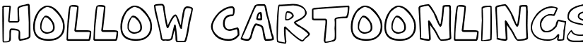 Hollow Cartoonlings Regular font