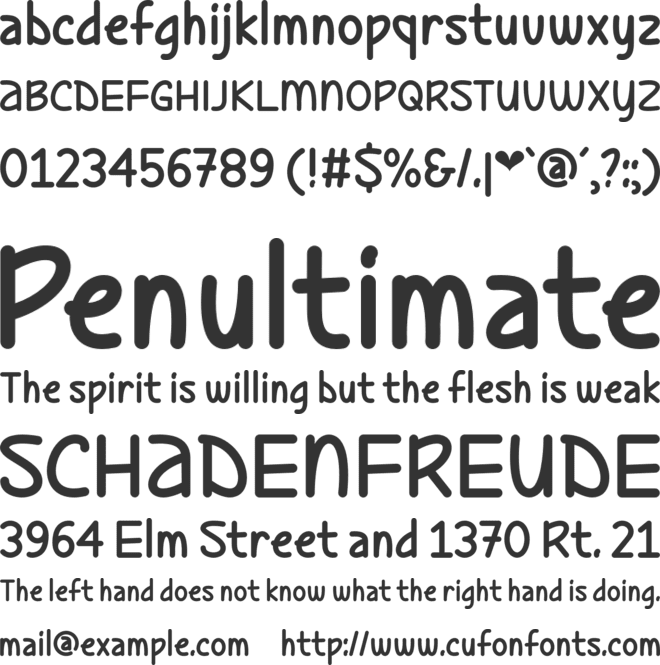 Ladybug Love font preview