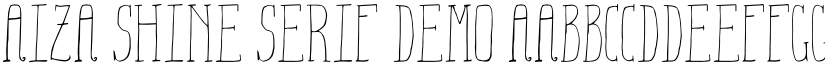 Aiza Shine Serif Demo font