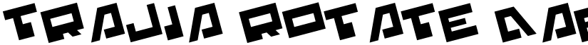 Trajia Rotate font