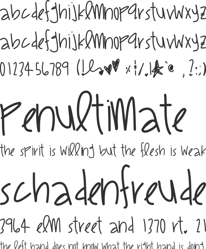 OwnThatShhhh font preview